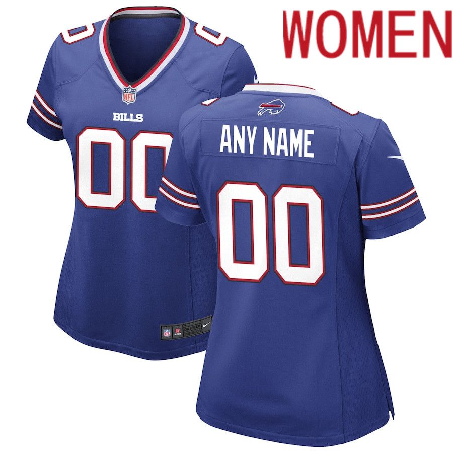 Women Buffalo Bills Nike Royal Custom Game NFL Jersey